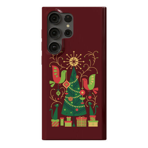 Vintage Christmas Tree Decorating Phone Case